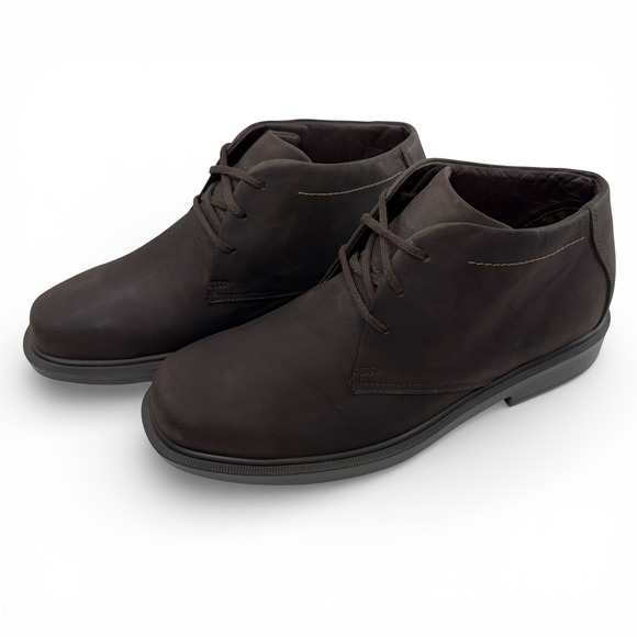 SAS Statesmen Chukka Boots Mens 11M Brown Nubuck Leather USA Comfort Shoes